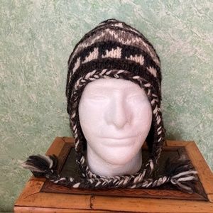 EVEREST DESIGNS wool knit hat unisex, one size fits most, fleeced lined, #7554